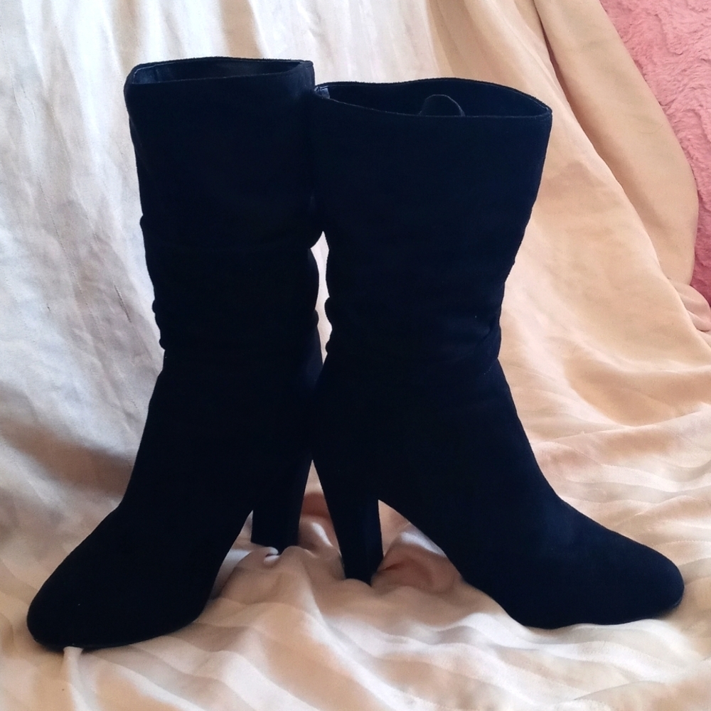 Black booties size 8